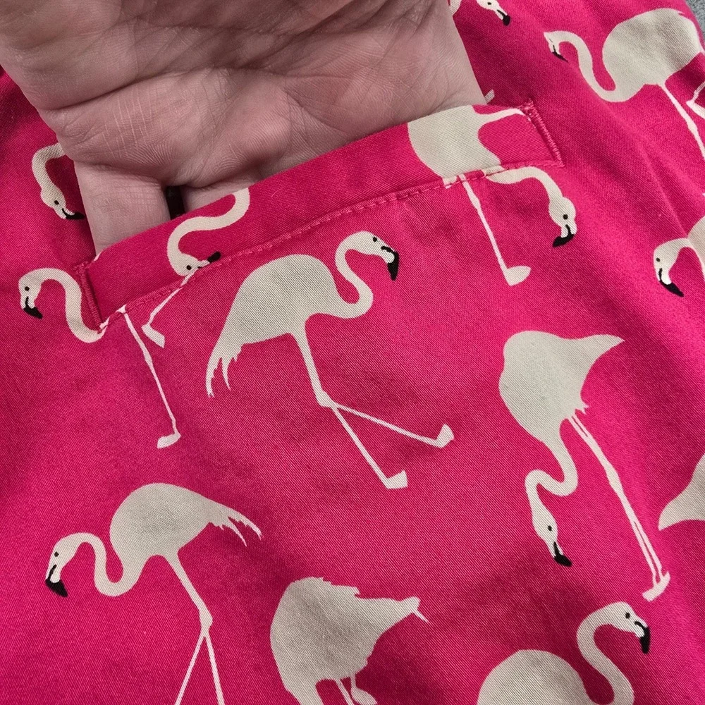 Royal Awesome Mens 34 Golf Shorts Pink Flamingo Print Cotton Blend Tee Holder 9